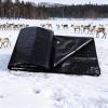Waterproof Tent Tarp with Eyelets, 100 x 420 cm, Black view 1