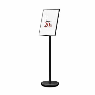 ZGHQHCDRH Sign Stand, Sidewalk Poster Stand, Floor Stand for Banner Display, Foam Board Stand, Heavy-Duty (Black)