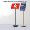 ZGHQHCDRH Sign Stand, Sidewalk Poster Stand, Floor Stand for Banner Display, Foam Board Stand, Heavy-Duty (Black) view 4