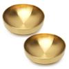 Tutamaz Gold Stainless Steel Salad Bowls, 23 cm, Set of 2 view 1