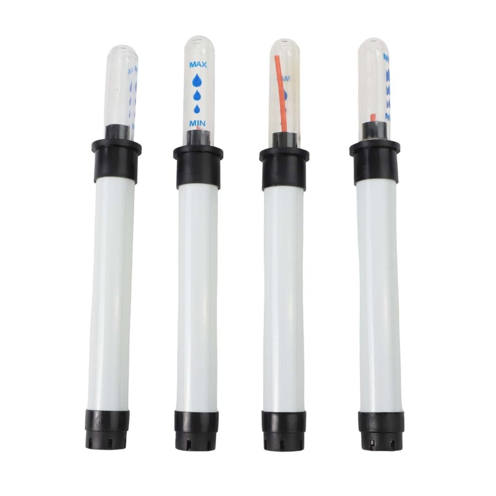 Tidevib Water Level Indicator for Flower Pots and Plant Care with Float Design and Low-Water Reminder, White Single Probe, 4-Pack
