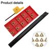 URPIZY SNR0012M11 Internal Turning Tool with 10 Carbide 11IR A60 Threading Inserts view 4