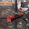 QIYFOZ Water-Fed Telescopic Window Cleaning Pole, 3.6 m, 180° Rotating Brush Head with Squeegee view 2