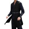 Elegant Sleeveless Cosplay-Style Vest for Festivals and Halloween (Black, XXL) view 1