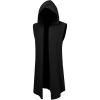 Elegant Sleeveless Cosplay-Style Vest for Festivals and Halloween (Black, XXL) view 2