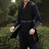 Elegant Sleeveless Cosplay-Style Vest for Festivals and Halloween (Black, XXL) view 3