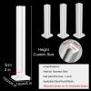 Glass Railing Set for Indoor and Outdoor Use, Adjustable 812 mm Balustrade Posts for Decks, Stairs, Balconies and Pools, 104.9 cm Center Post with Slot view 2