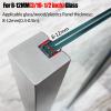 Glass Railing Set for Indoor and Outdoor Use, Adjustable 812 mm Balustrade Posts for Decks, Stairs, Balconies and Pools, 104.9 cm Center Post with Slot view 3