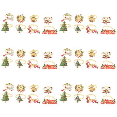 Youbones Christmas Napkin Rings, Set of 36 – Reindeer Napkin Holders