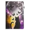 DayQiQiPu PU Leather Wallet Flip Cover for Samsung Galaxy Tab S9 11-inch, Cat Shadow Pattern, Auto Sleep/Wake view 2