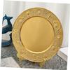 BESPORTBLE 30 cm Large Round Metal Serving Tray view 2