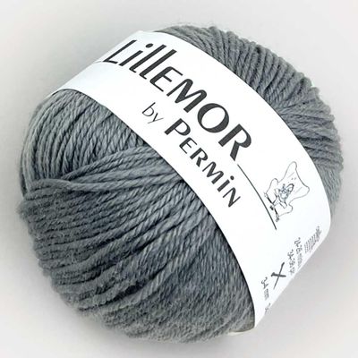 Lillemor by Permin Organic Merino Wool for Baby, Kids & Adults (07 Gray)