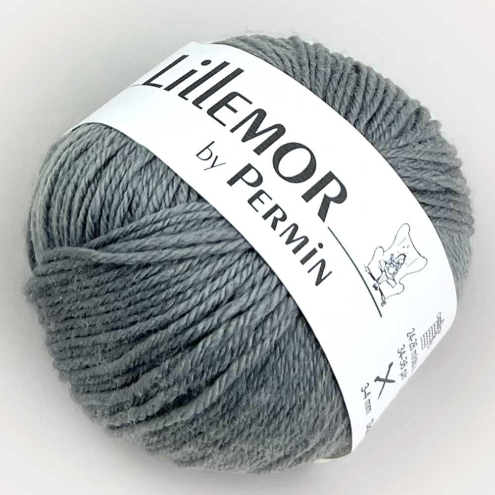 Lillemor by Permin Organic Merino Wool for Baby, Kids & Adults (07 Gray)