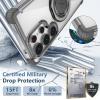 YOUULAR Golden Shield 360° Magnetic Phone Case for Samsung Galaxy S26 Ultra, Wireless Charging Compatible, Black view 2