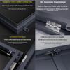 Thickened Aluminum Roof Hatch, Waterproof and Rust-Resistant, with Gas Strut and Handle, Dark Gray, 85 x 85 cm view 4