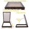 Large Double-Layer Roof Hatch with Tempered Glass, 78 x 78 cm view 4