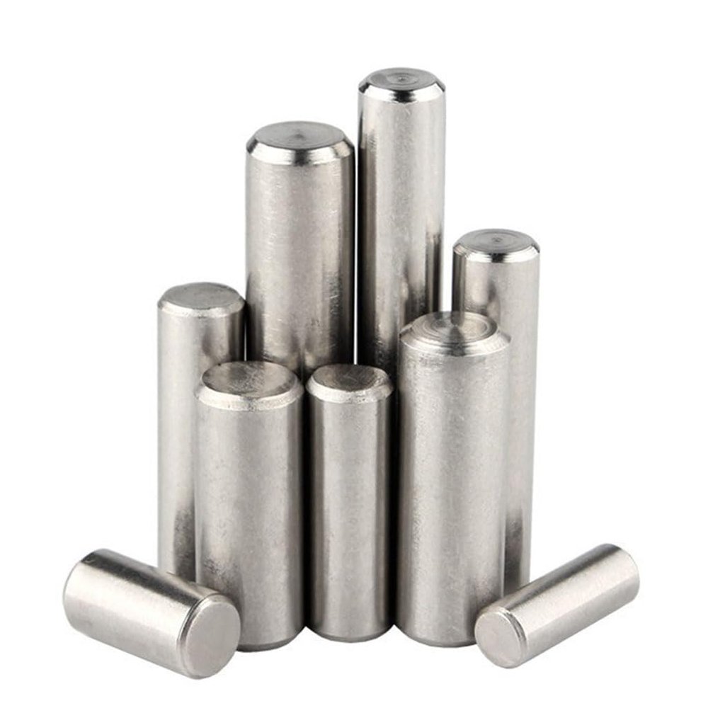 304 Stainless Steel Dowel Pins, 10 Pieces, M3/M4, 4–60 mm