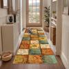 Non-Slip Hallway Runner Rug, 100 x 120 cm, Vintage Pattern view 1