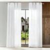 YUANZHI Sheer Voile Curtain 120 x 220 cm, White view 1