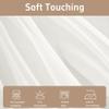 YUANZHI Sheer Voile Curtain 120 x 220 cm, White view 4