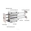 MGGMB32 Guide Cylinder, Plain-Bearing Stroke 75–500 mm (300 mm Stroke) view 3