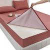 Mattress Protector 180 x 200/120 x 200 Microfiber with Zipper, Deep Pink, 200 x 210 + 30 cm view 1