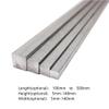1 pc. 6061 Aluminum Alloy Square Bar, Solid Metal Rod for Manufacturing (100–500 mm Length, 5–140 mm Height) (300 × 50 × 50 mm) view 3