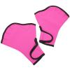 Swimming Gloves, 1 Pair, Nylon, Pink, Adjustable Wrist Strap view 1