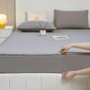 Waterproof Mattress Protector 180 x 200/120 x 200 cm, Microfiber, Zippered Fitted Sheet, Gray, 130 x 200 + 20 cm view 2