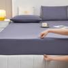 Mattress Protector 180 x 200/120 x 200, Microfiber, Zipper, Fitted Sheet, Waterproof, Purple, 160 x 200 + 15 cm view 2