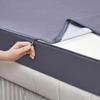 Mattress Protector 180 x 200/120 x 200, Microfiber, Zipper, Fitted Sheet, Waterproof, Purple, 160 x 200 + 15 cm view 3