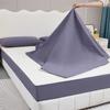 Mattress Protector 180 x 200/120 x 200, Microfiber, Zipper, Fitted Sheet, Waterproof, Purple, 160 x 200 + 15 cm view 4
