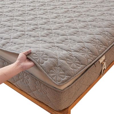 Microfiber Mattress Cover 140 x 200/180 x 200/120 x 200/160 x 200 cm with Zipper, All-Inclusive Mattress Protector (Gray, 140 x 200 x 25 cm)