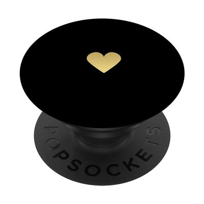Black Heart Adhesive PopSockets PopGrip