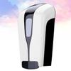 Gadpiparty Wall-Mounted Manual Liquid Soap Dispenser, ABS, Black-and-White Bubble Style view 3