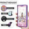 Kinetijy Case for FOSSiBOT S3, Protective Flip Cover with 9H HD Screen Protector, RFID Blocking, Gold Glitter and Glow view 2