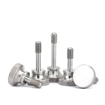 304 Stainless Steel Knurled Screws, Hand-Tightened, M3–M10 (M5 × 25 mm, 2 pcs)