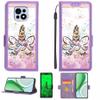 Kinetijy Case for Casper Via M35 with 9H HD Screen Protector, RFID Blocking, Gold Glitter and Glow view 1