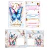8 Butterfly Invitations for a Girl’s 7th Birthday with Envelopes and Party Favors view 2