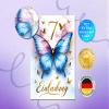 8 Butterfly Invitations for a Girl’s 7th Birthday with Envelopes and Party Favors view 3