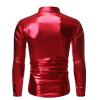 Men's Sequin Shirt, 1980s Disco Party Costume Top view 4