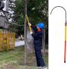 Safety Rescue Hook, Insulated High-Voltage Telescoping Rescue Pole, Adjustable 410 ft, for Electrical Fires (1.73 view 1