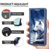 Kinetijy Case Compatible with SparX S9, Flip Phone Case with 9H HD Screen Protector, RFID Blocking and Glow-in-the-Dark Effect view 2