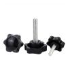 Star-Shaped Clamping Knob with Screw, Bakelite Handle with Locking Screw, Plastic-Steel Threaded Grip for Industrial Equipment (M5 x 40 mm, 5 pcs.) view 1