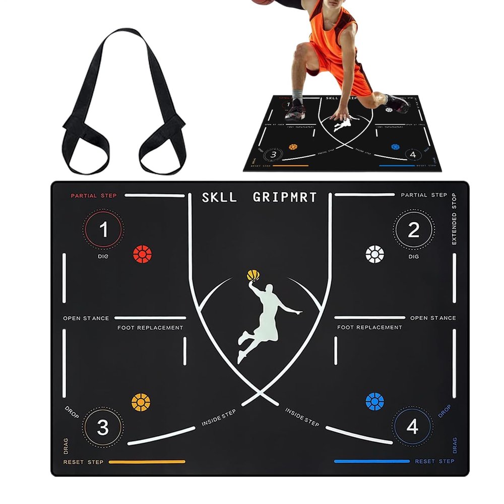 Portable, Quiet Basketball Dribbling Training Mat