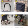 Durable Foldable Shopping Cart with Seat, 4-Wheel Climbing Design view 3