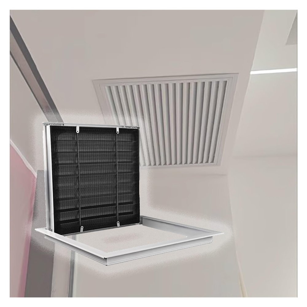 Drywall Access Panel with Dust Protection, White, 50 x 75 cm