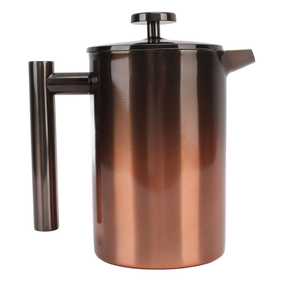 Cerlyiont Stainless Steel French Press, Double-Layer Filter, 800 ml