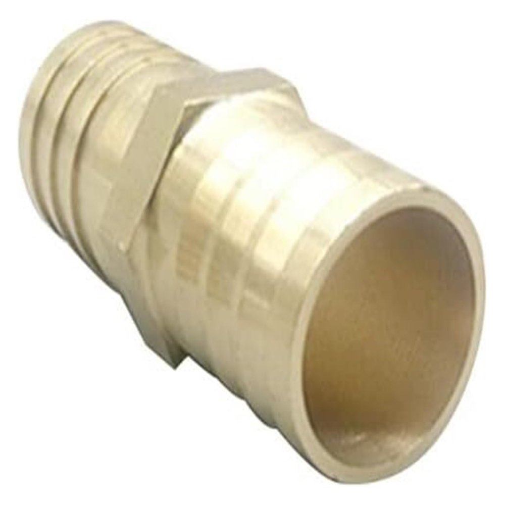 1-Piece Straight Brass Equal Hose Barb, 3 mm, 4 mm (5 mm × 5 mm)