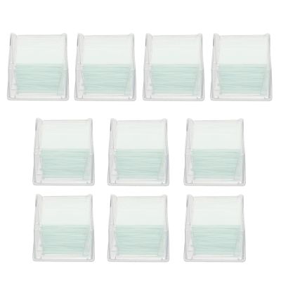 DINHEAROM Square Microscope Coverslips for Optical Microscopes, 3.00 x 3.00 x 2.00 cm, 1,000 Pieces in 10 Boxes